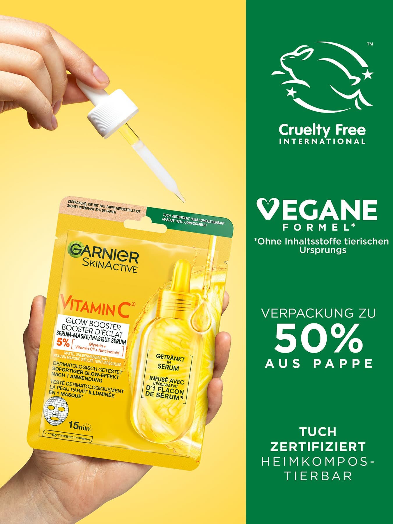Produkt mit Siegel Cruelty Free International & Vegane Formel